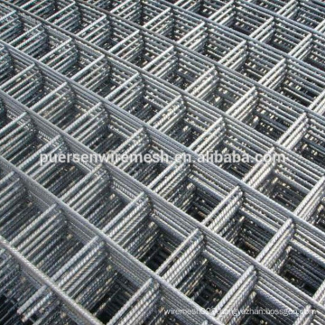 Cold ribbed concrete reinforcing steel mesh panel